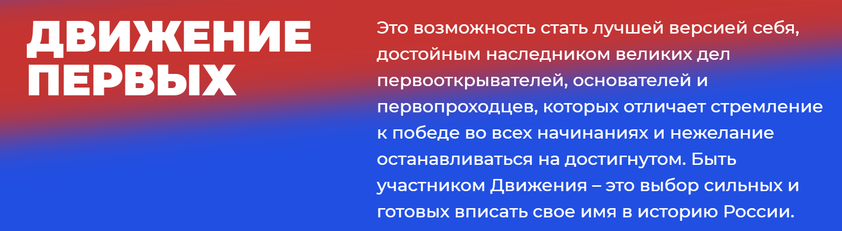 Устав общероссийского общественного движения. Российское движение первых. Движение первых баннер. Лозунги движения первых.